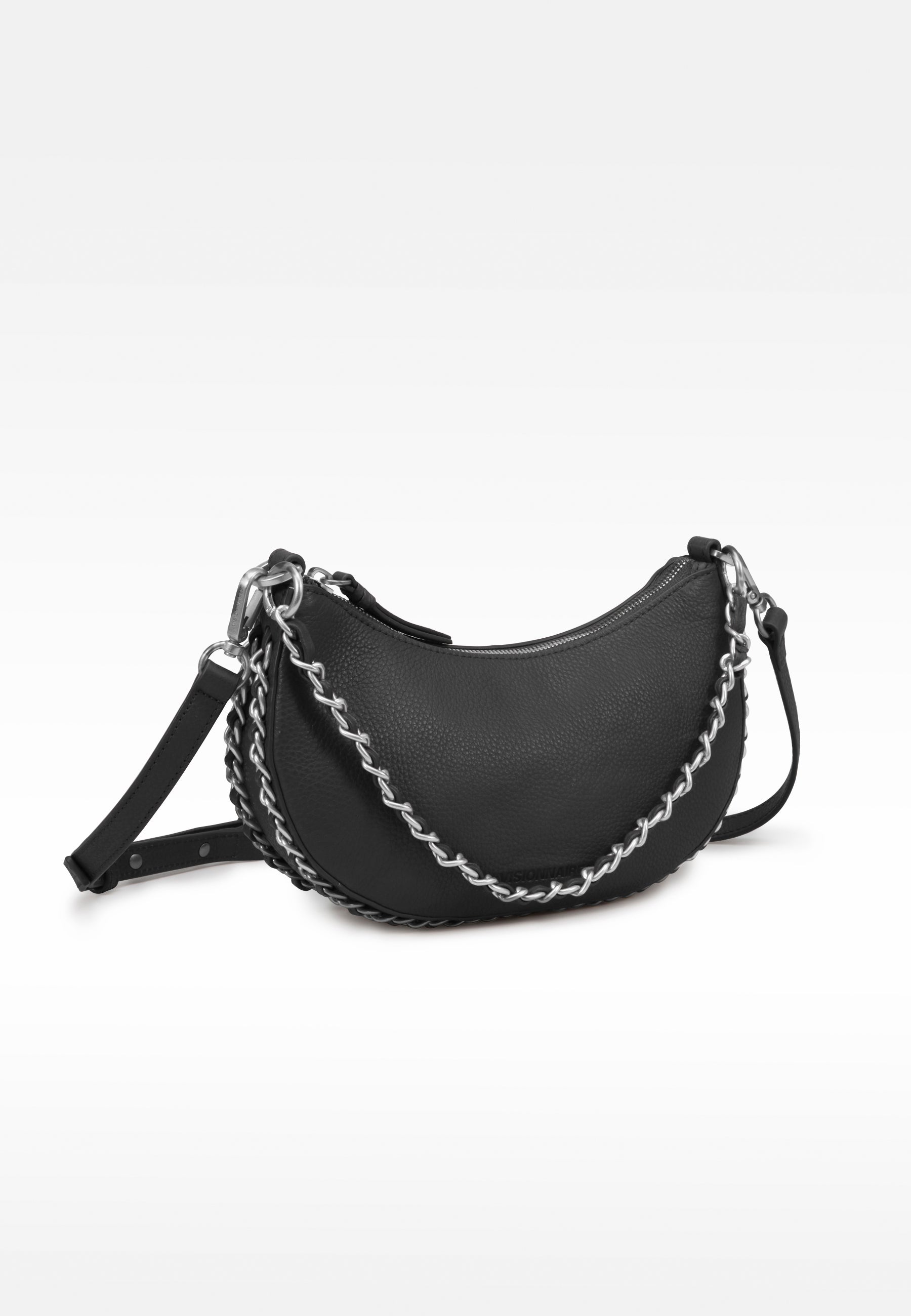 Black shoulder bag chain on sale